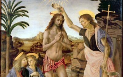 Andrea del Verrocchio: Krisztus megkeresztelése