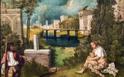 Giorgione: A vihar / La tempesta (82×73 cm) 1506 körül